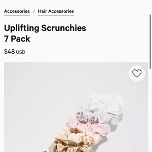 NWT Lululemon 7-Pack Scrunchies in Pastel Shades